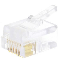 10 pcs - Bel-Stewart 940-SP Series Male RJ11 Connector, Cable Mount, Cat4, UTP Shield