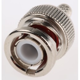1 pcs - RS PRO, Plug Cable Mount BNC Connector, 50Ω, Crimp Termination, Straight Body