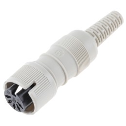 1 pcs - Hirschmann, MAK 5 Pole Din Socket, DIN 41524, 4A, 34 V ac/dc IP30, Screw Lock, Female, Cable Mount