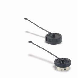 1 pcs - ITT Cannon Black Sealed Cable Clamp, Shell Size 10mm for use with Trident Connectors