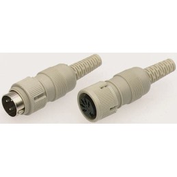 1 pcs - Hirschmann, MAK 8 Pole Din Socket, DIN 41524, 4A, 34 V ac/dc IP30, Female, Cable Mount