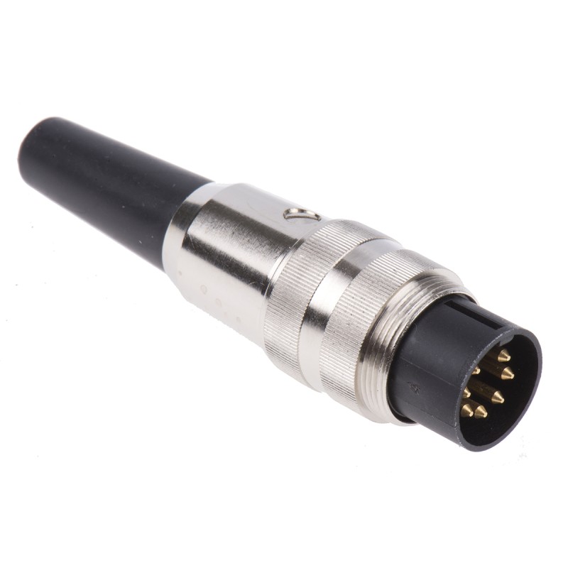1 pcs - Lumberg, SV 7 Pole M16 Din Plug, DIN EN 60529, 5A, 60 V ac IP40, Male, Cable Mount