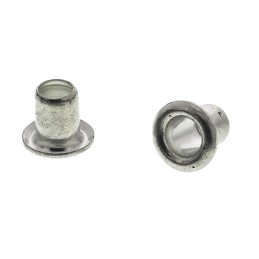 100 pcs - 45, Wide roll eyelet PCB Rivet for 3.2mm Diameter, 4mm Length