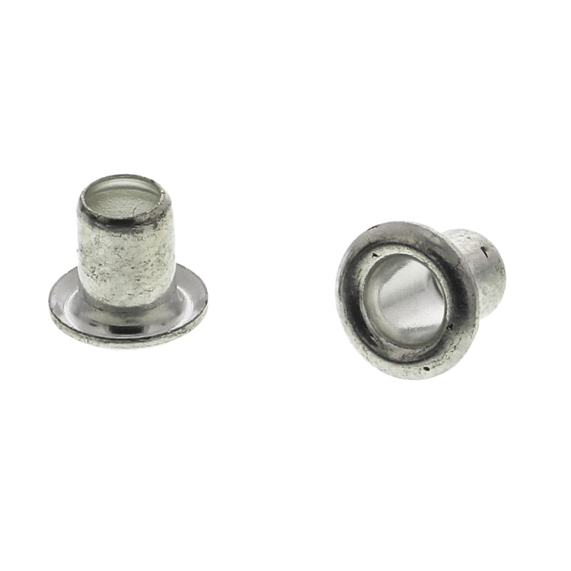 100 pcs - 45, Wide roll eyelet PCB Rivet for 3.2mm Diameter, 4mm Length