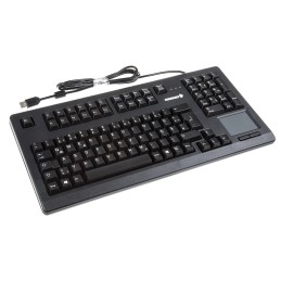 1 pcs - CHERRY Wired USB Compact Touchpad Keyboard, QWERTZ, Black