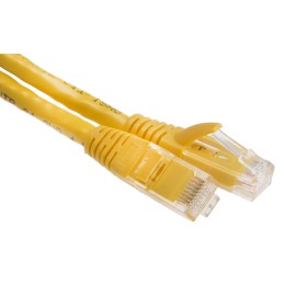 1 pcs - RS PRO Cat6 Male RJ45 to Male RJ45 Ethernet Cable, U/UTP, Yellow PVC Sheath, 2m