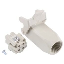 1 pcs - HARTING Connector Set, 3 Way, 10A, Female, Han A, 230 - 400 V