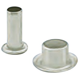 100 pcs - 36, Wide roll eyelet PCB Rivet for 2.4mm Diameter, 4.8mm Length