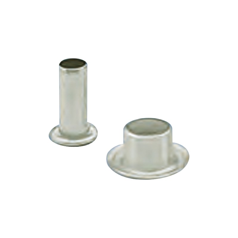 100 pcs - 36, Wide roll eyelet PCB Rivet for 2.4mm Diameter, 4.8mm Length