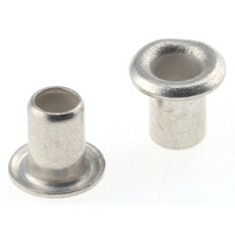 100 pcs - 34, Wide roll eyelet PCB Rivet for 2.4mm Diameter, 3.2mm Length