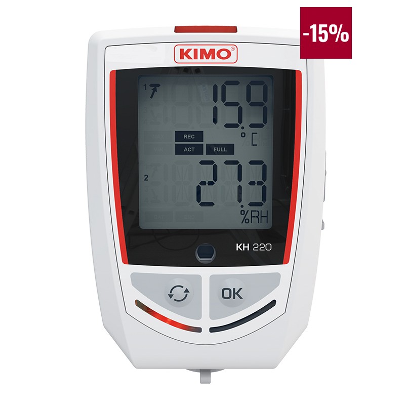 1 pcs - KIMO KH-220-O Temperature & Humidity Data Logger, USB
