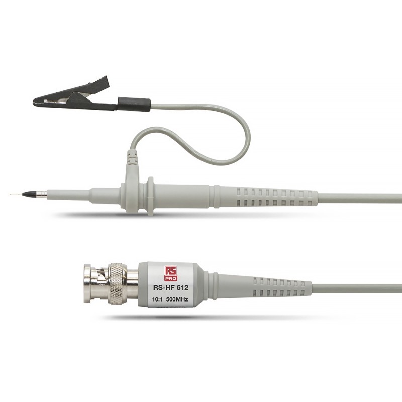 1 pcs - RS PRO Oscilloscope Probe, Miniature Type, 500MHz, 1:10, BNC Connector