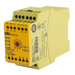 1 pcs - Pilz Dual-Channel Safety Switch/Interlock Safety Relay, 24V dc, 2 Safety Contacts