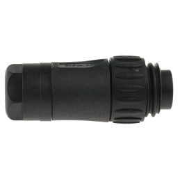 1 pcs - Amphenol Industrial Circular Connector, 6 + PE Contacts, Cable Mount, Plug, IP65, IP67, Ecomate Series