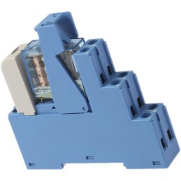 1 pcs - Finder 48 Series Interface Relay, DIN Rail Mount, 24V dc Coil, SPDT, 1-Pole