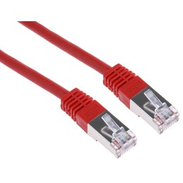 1 pcs - RS PRO Cat6 Male RJ45 to Male RJ45 Ethernet Cable, S/FTP, Red PVC Sheath, 1m