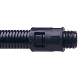 1 Pack of 2 - Adaptaflex Straight, Conduit Fitting, 32mm Nominal Size, M32, Nylon 66, Black