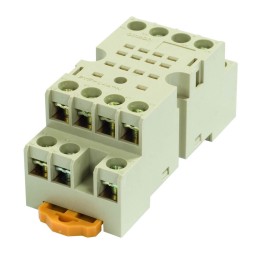 1 pcs - Omron PYF 14 Pin 250V ac DIN Rail Relay Socket, for use with MY4IN, MY4IN1, MY4IN1-D2, MY4IN-CR, MY4IN-D2, MY4N, MY4N1,