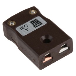 1 pcs - RS PRO In-Line Thermocouple Connector for Use with Type T Thermocouple, Miniature Size, IEC Standard