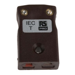 1 pcs - RS PRO In-Line Thermocouple Connector for Use with Type T Thermocouple, Miniature Size, IEC Standard