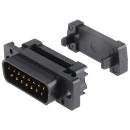 1 pcs - RS PRO 15 Way Cable Mount D-sub Connector Plug, 2.77mm Pitch
