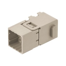 1 pcs - HARTING Crimp Connector Cube, 6 Way, 16A, Male, Han-Modular, Han-Domino, Cable Mount, 32 V