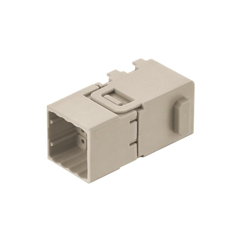 1 pcs - HARTING Crimp Connector Cube, 6 Way, 16A, Male, Han-Modular, Han-Domino, Cable Mount, 32 V