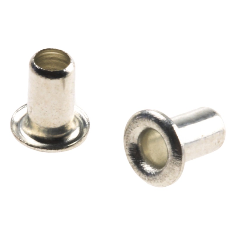 100 pcs - 35, Wide roll eyelet PCB Rivet for 2.4mm Diameter, 4mm Length