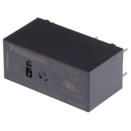 1 pcs - Panasonic PCB Mount Power Relay, 24V dc Coil, 16A Switching Current, SPDT