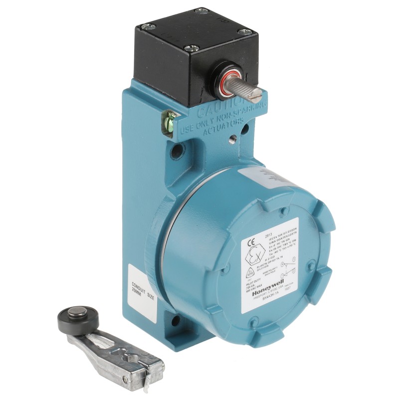 1 pcs - Honeywell BX Series Roller Lever Limit Switch, NO/NC, IP67, SPDT, Aluminium Housing, 600V ac Max, 10A Max