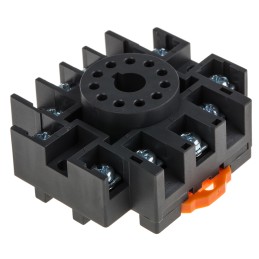 1 pcs - RS PRO 11 Pin 300V DIN Rail Relay Socket, for use with RS PRO RUB Relays