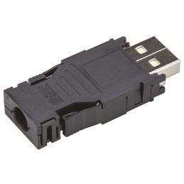 1 pcs - TE Connectivity Straight, Cable Mount, Plug Type A 2.0 USB Connector