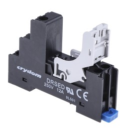 1 pcs - Sensata / Crydom ED Series 5 Pin 250V DIN Rail Relay Socket, for use with ED Series