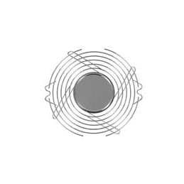 1 pcs : 08151 - Fan Filters & Accessories 150mm Wire Form Fan Guard, Bright Nickel Chrome Finish