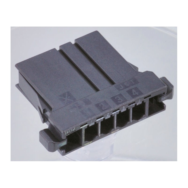 10 pcs - JST Female Connector Housing, 3.81mm Pitch, 4 Way, 1 Row