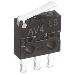 1 pcs - Panasonic Hinge Lever Micro Switch, Solder Terminal, 500 mA @ 30 V dc, SP-CO