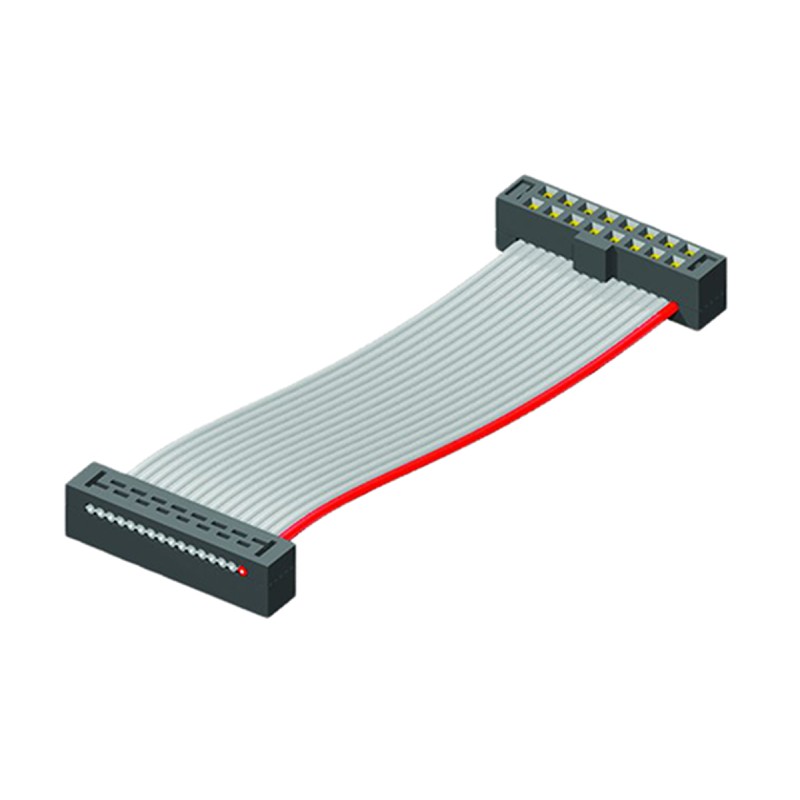 1 pcs - Samtec TCSD Series Flat IDC Socket Cable Assembly, 26-Way, 2mm Pitch, 250mm Length, Tiger Eye IDC to Tiger Eye IDC