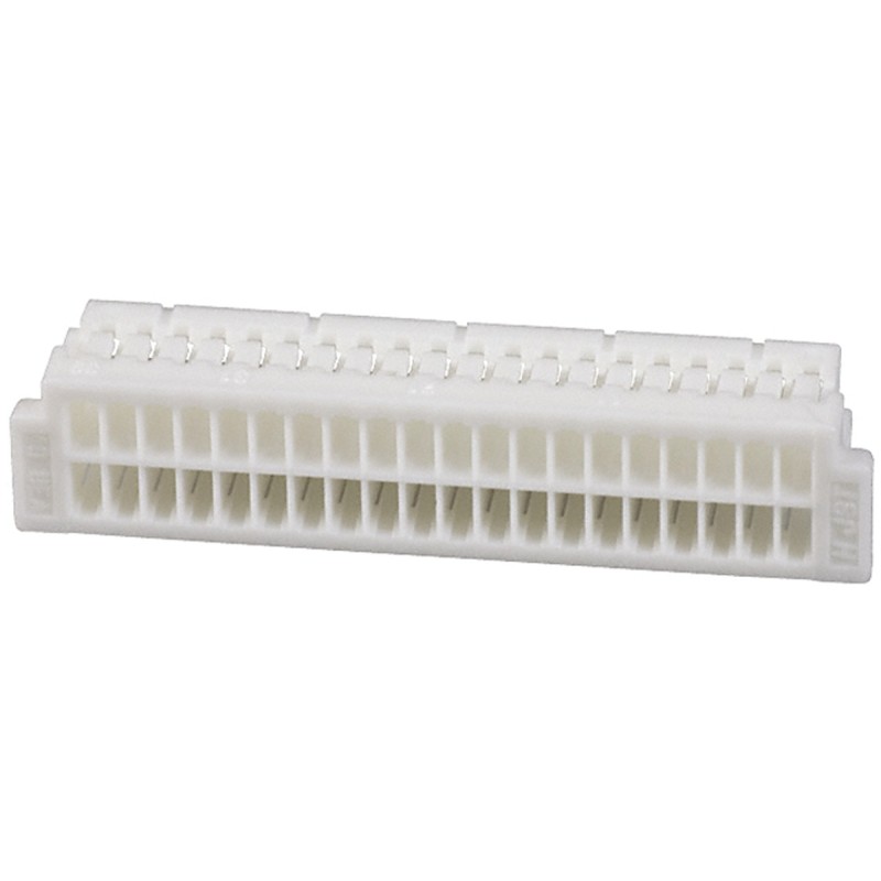 10 pcs - JST, SHD Female Connector Housing, 1mm Pitch, 40 Way, 2 Row Right Angle, Straight