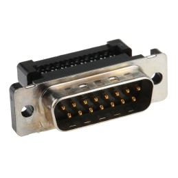 1 pcs - TE Connectivity Amplimite HDF-20 15 Way Right Angle Cable Mount D-sub Connector Plug, 2.76mm Pitch