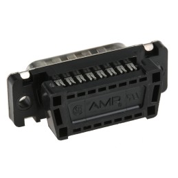 1 pcs - TE Connectivity Amplimite HDF-20 15 Way Right Angle Cable Mount D-sub Connector Plug, 2.76mm Pitch