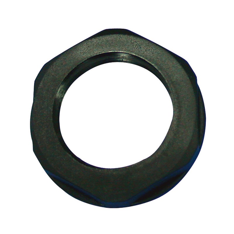25 pcs - RS PRO Black Nylon 66 Cable Gland Locknut, PG29 Thread, IP68
