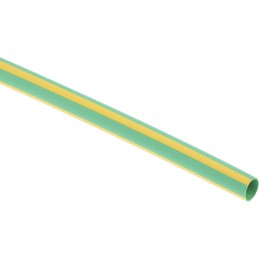 1 Pack of 5 - RS PRO Heat Shrink Tubing, Green, Yellow 4.8mm Sleeve Dia. x 1.2m Length 2:1 Ratio