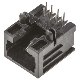 10 pcs - TE Connectivity 0-215877 Series Female RJ45 Connector, Through Hole, Cat3