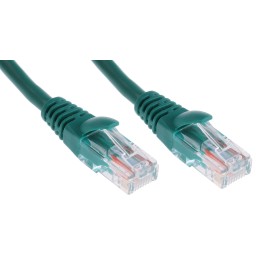 1 pcs - RS PRO Cat5e Male RJ45 to Male RJ45 Ethernet Cable, U/UTP, Green PVC Sheath, 1m