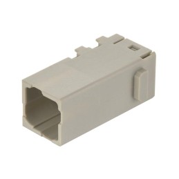 1 pcs - HARTING Crimp Connector Cube, 4 Way, 16A, Male, Han-Modular, Han-Domino, Cable Mount, 400 V