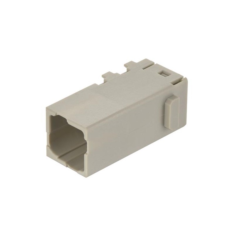 1 pcs - HARTING Crimp Connector Cube, 4 Way, 16A, Male, Han-Modular, Han-Domino, Cable Mount, 400 V
