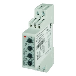 1 pcs - Carlo Gavazzi Phase, Voltage Monitoring Relay, 3, 3+N Phase, SPDT, 177 - 550V ac, DIN Rail