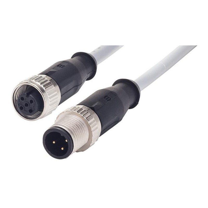 1 pcs - HARTING Straight Female 3 way M8 to Straight Male 3 way M8 Sensor Actuator Cable, 5m