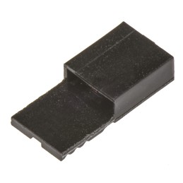 10 pcs - TE Connectivity, AMPMODU NOVO Shunt Female Straight Black Handle, Open Top 2 Way 1 Row 2.54mm Pitch