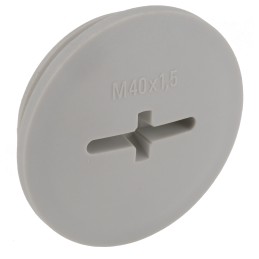 10 pcs - Lapp Blanking Plug, M40, Fibreglass Nylon, 46mm Diameter, Threaded